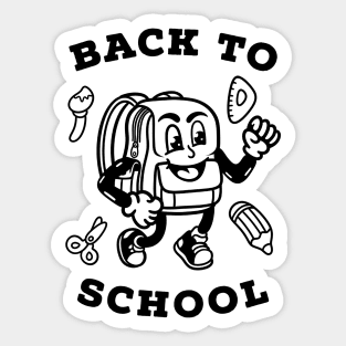 Bag to school full smile Sticker